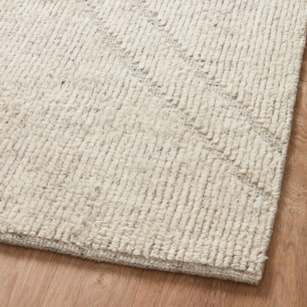 Amber Lewis x Loloi Gwyneth 2&#39; x 3&#39; Ivory and Silver Area Rug, , large