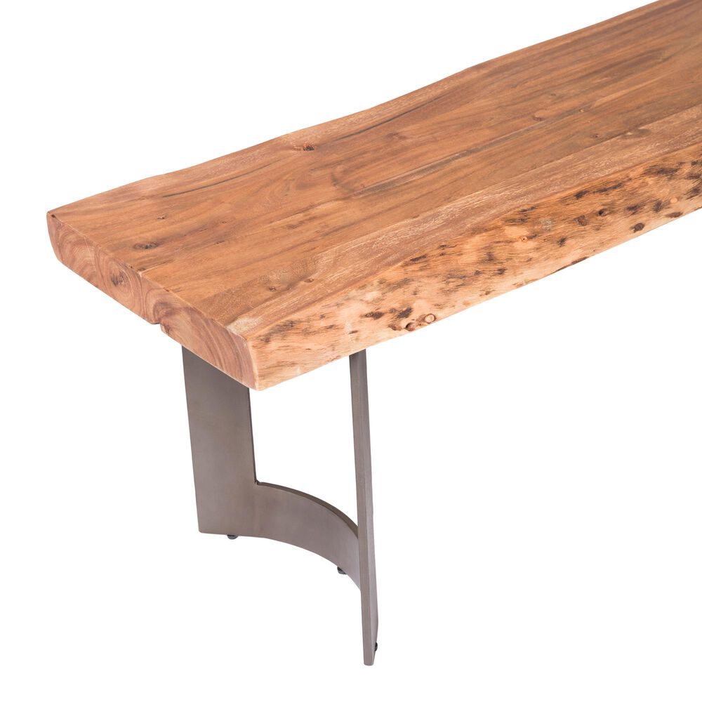 Moe&#39;s Home Collection Bent Extra Small Bench in Brown, , large