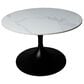 Leisuremod Verve 27" Coffee Table with Sintered Stone Top in Black and White, , large