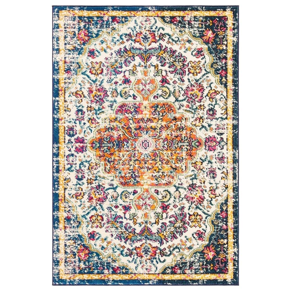 Safavieh Madison MAD447A 2"2" x 4" Ivory and Orange Scatter Rug, , large