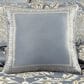 J. Queen New York Lorenzo 18" Square Throw Pillow in Blue, , large