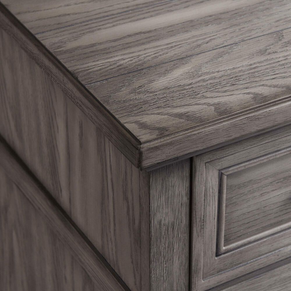 Hawthorne Furniture Forge 5-Drawer Media Chest in Wire Brushed Steel Gray, , large
