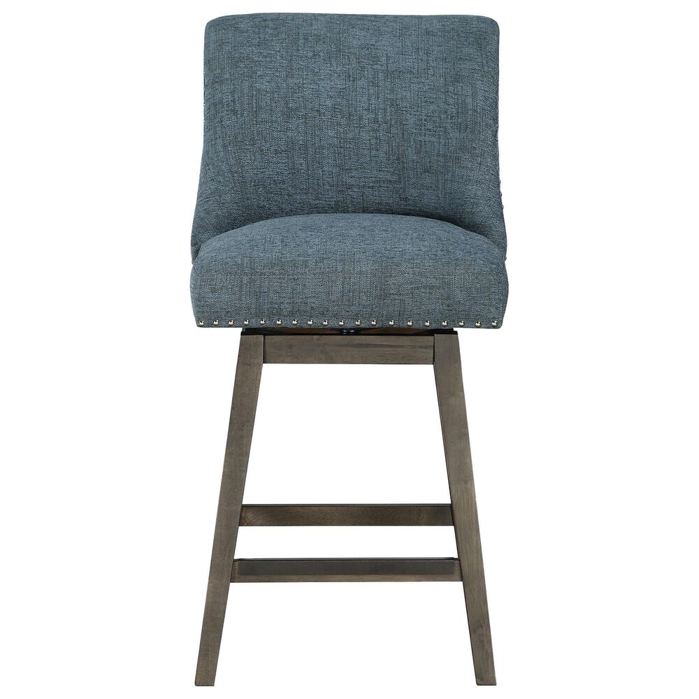 OSP Home Granville 26&quot; Swivel Counter Stool in Navy, , large