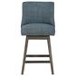 OSP Home Granville 26" Swivel Counter Stool in Navy, , large
