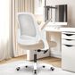 HOMLUX Swivel Ergonomic Office Chair with Flip Up Arms in Beige, , large