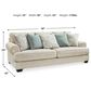 Ashley Monaghan Stationary Sofa in Sandstone, , large