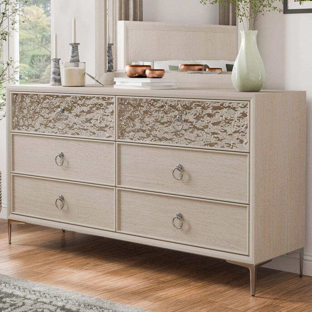 Furniture of America Bashford 6-Drawer Dresser in Natural Oak, , large