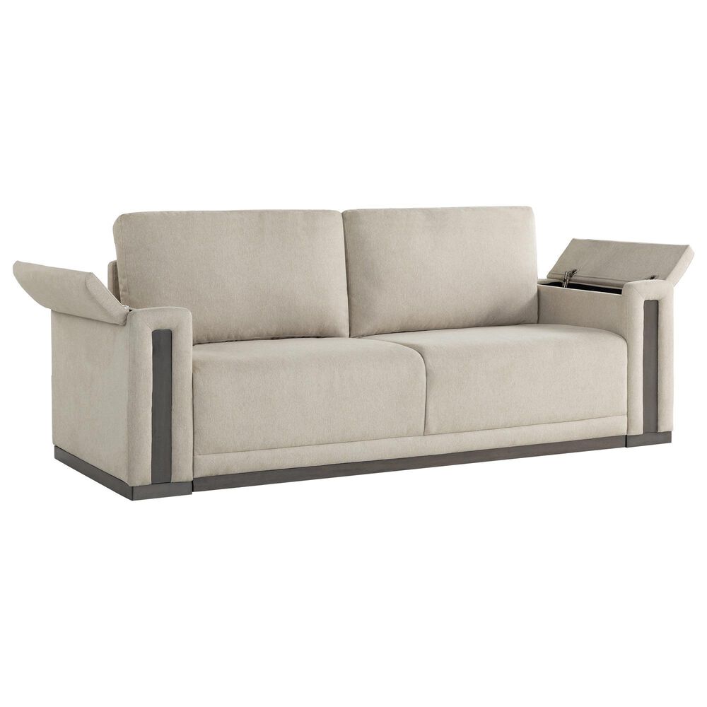 Lifestyle Solutions Riles Stationary Storage Sofa in Beige, , large