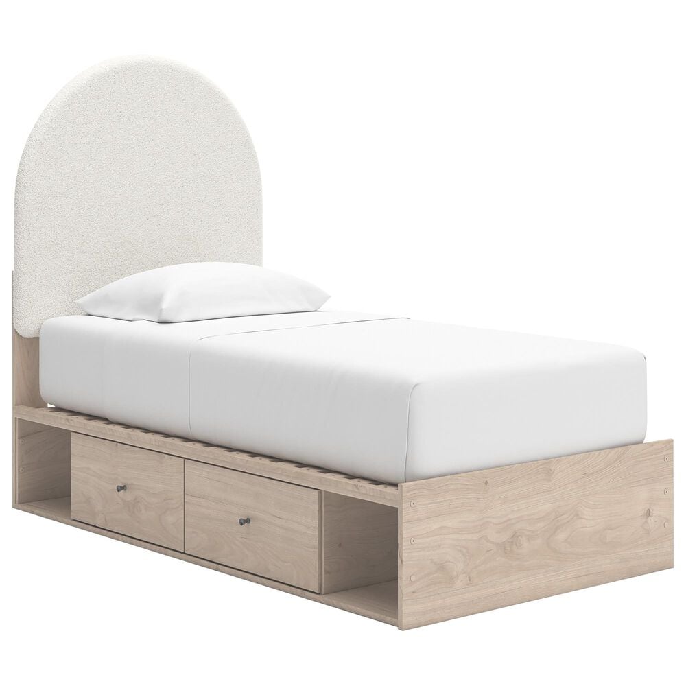 Ashley Arloster Twin  Platform Bed in Tan, , large