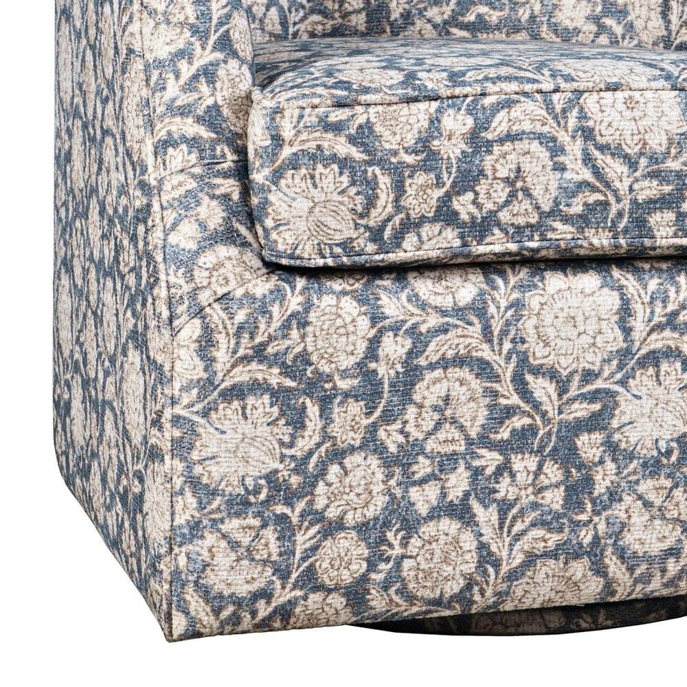 Waltham Lottie Swivel Chair in Blue, , large