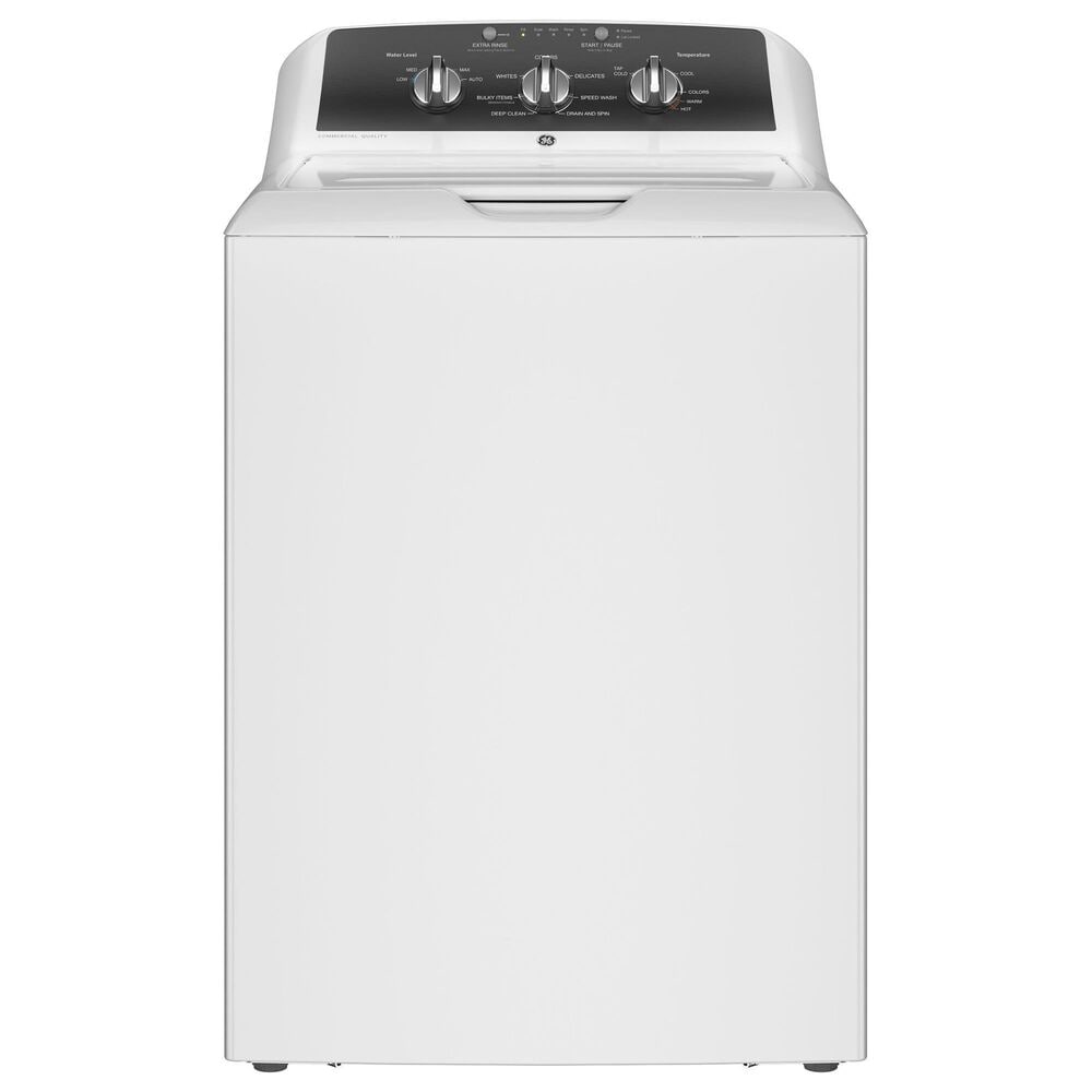 GE Appliances 4.3 Cu. Ft. Top Load Washer in White and Black Stainless, , large