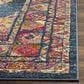 Safavieh Madison MAD133C 10" x 14" Blue and Fuchsia Area Rug, , large