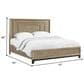 Emerald Home Furnishings Sutton Place Queen Panel Bed in Caramel and Cocoa, , large