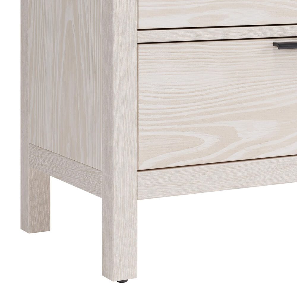 Urban Home Drake 2 Drawer Nightstand with USB Charging in Sugar, , large