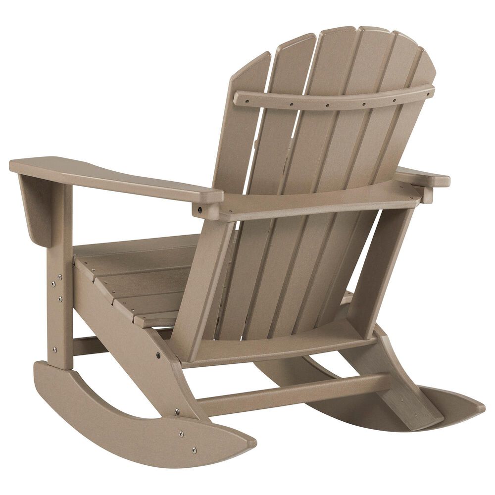 Ashley Sundown Treasure Patio Rocking Chair in Driftwood, , large