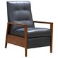 Barcalounger Bridget Leather Manual Recliner in Ocean, , large
