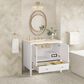 James Martin Vanities Myrrin 36" Vanity in Bright White with 3 cm Eternal Marfil Quartz Top, , large