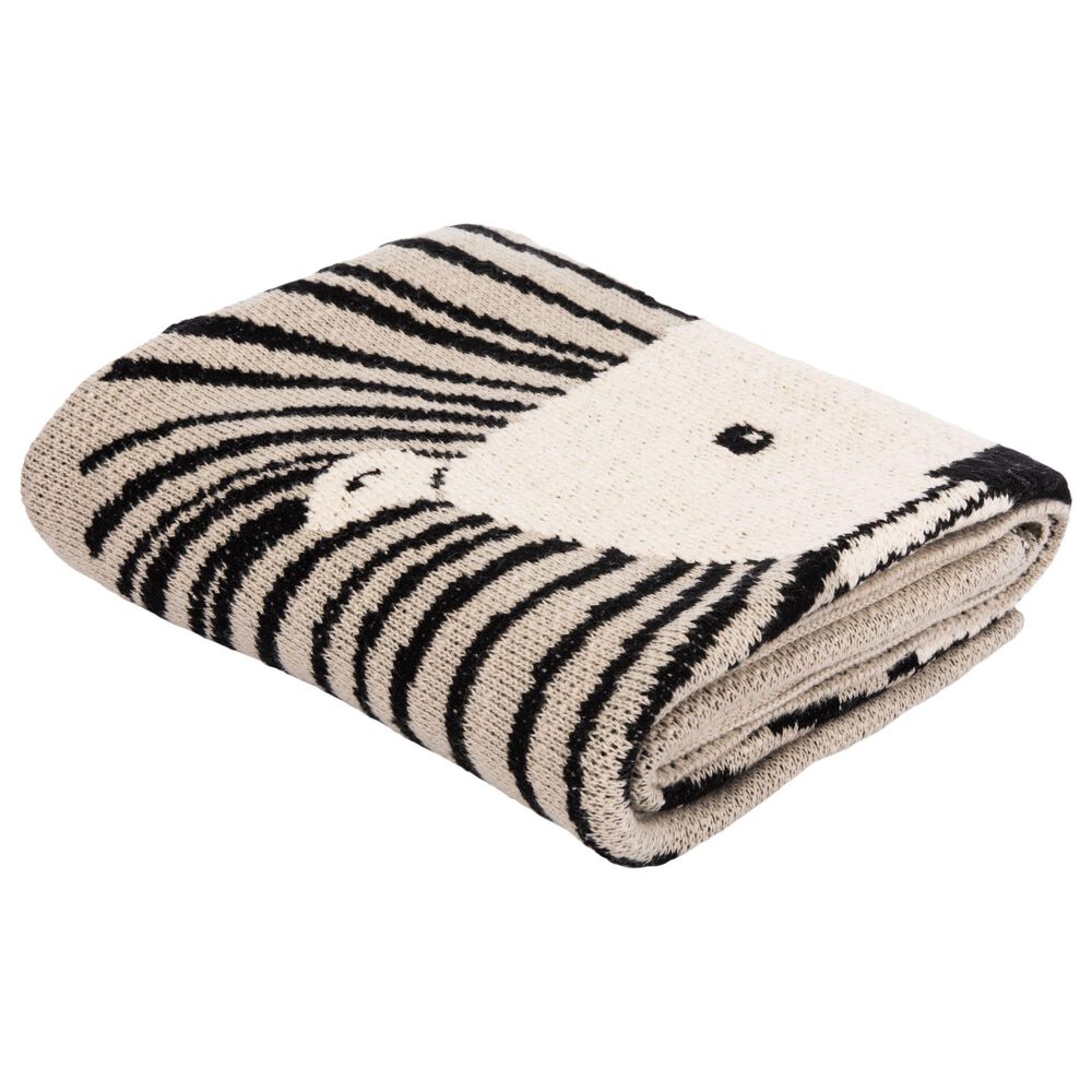 Safavieh Lenny Baby 32" x 40" Blanket in Grey, Natural and Black, , large