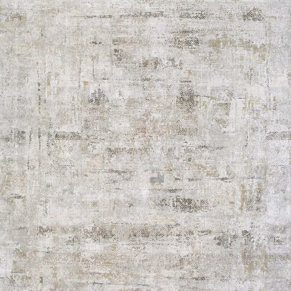Surya Brunswick Light Gray, Cream, Mustard, Light Brown, Medium Brown and Charcoal 5'3" Round Area Rug, , large