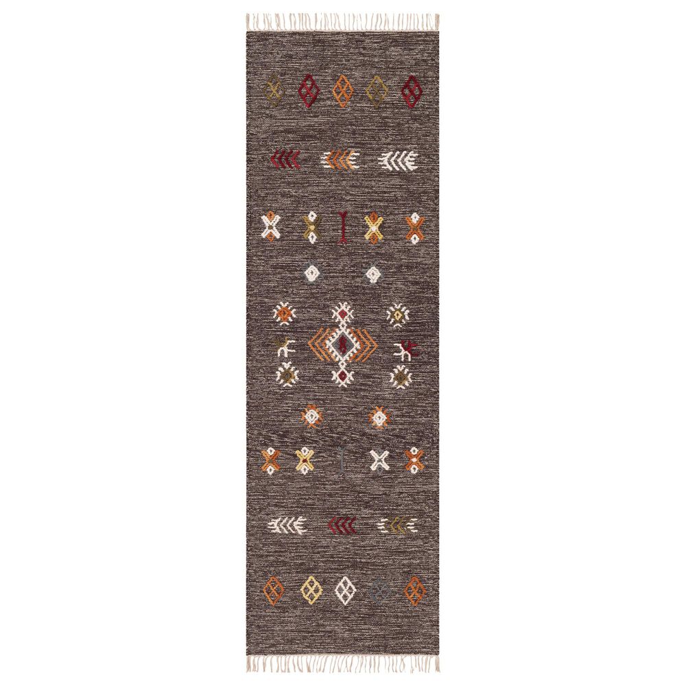 Surya Zanafi ZNF-2304 2'6" x 8' Brown, Orange and Red Area Rug, , large