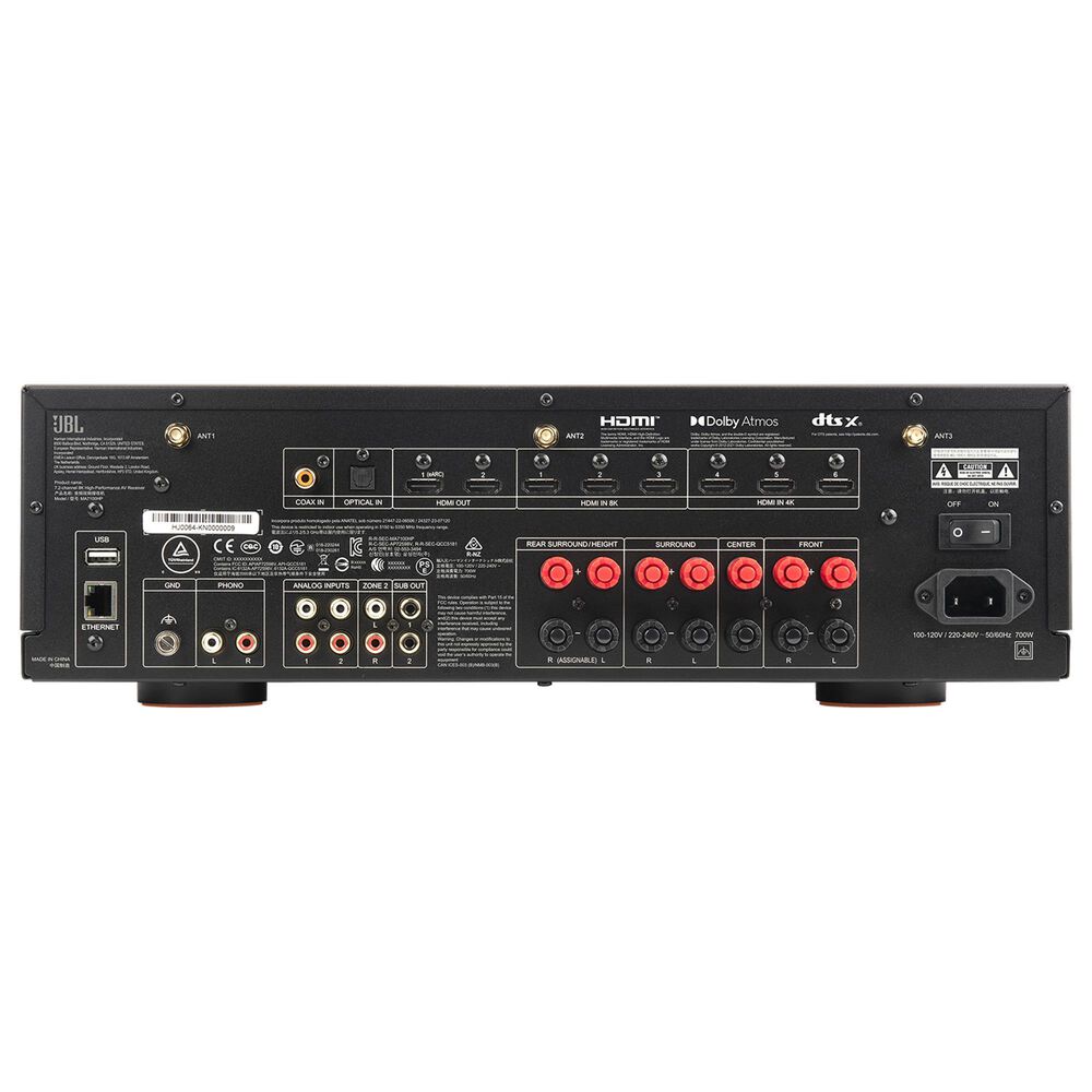 JBL MA 7.2-Channel MA7100 AV Receiver with 8K HDMI in White, , large