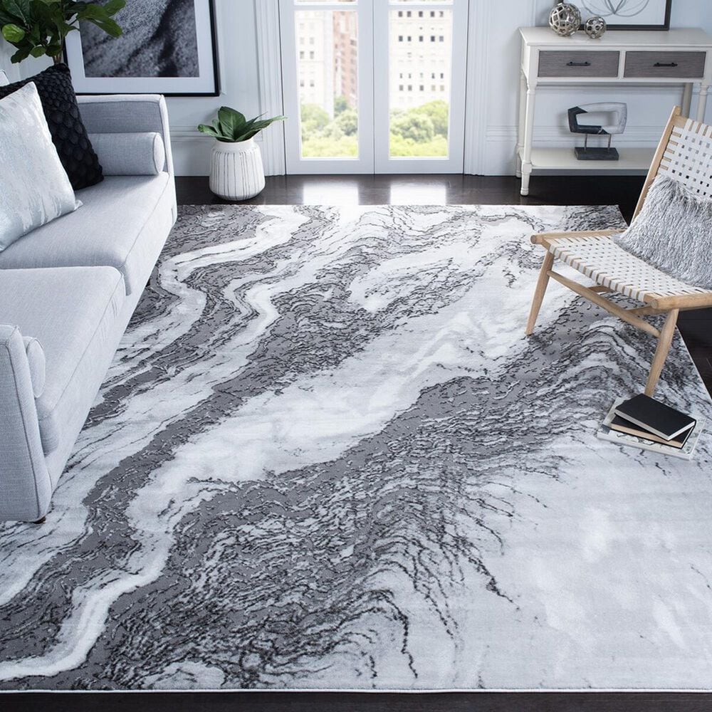 Safavieh Craft CFT844F 6&#39;7&quot; x 9&#39; Light Grey and Grey Area Rug, , large