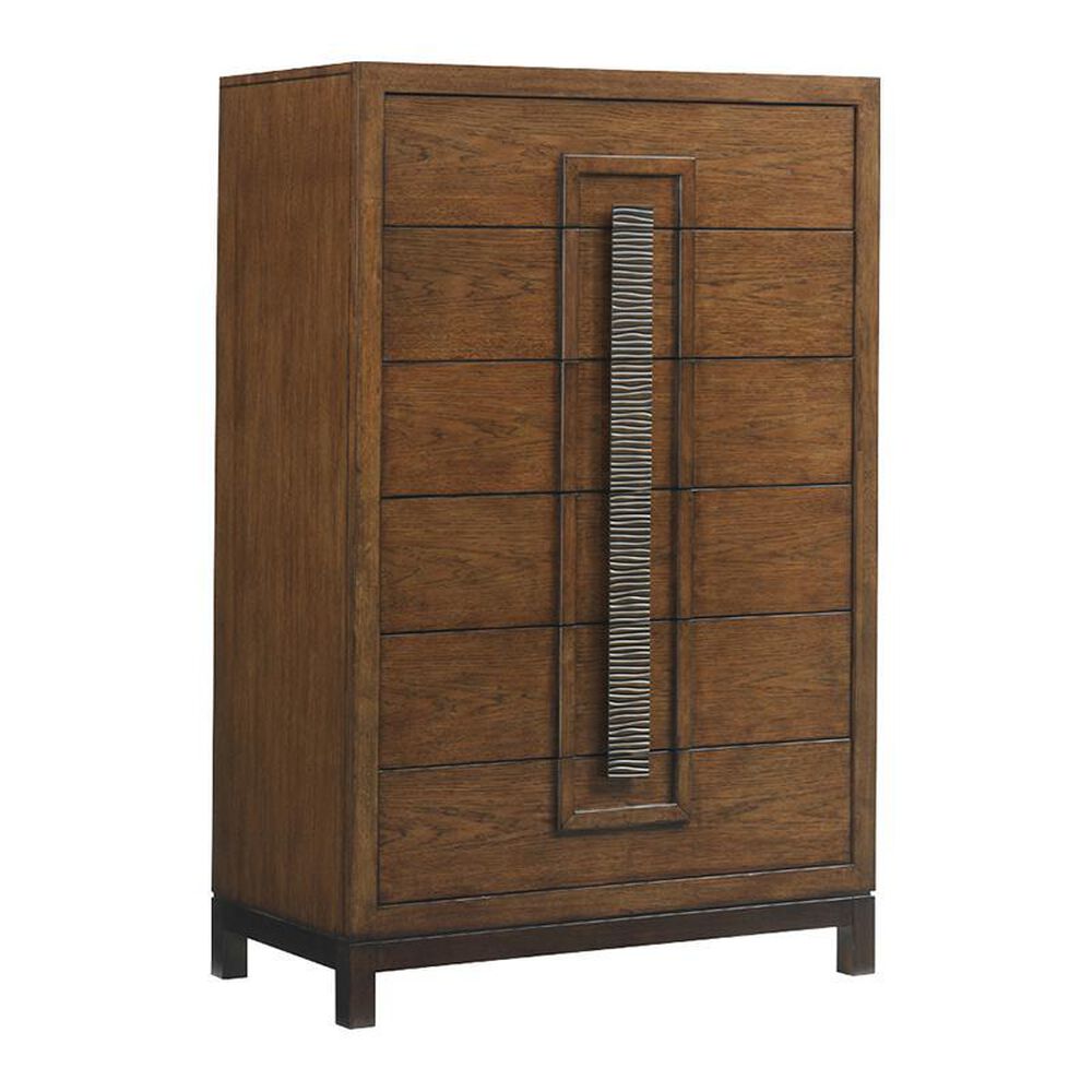 Tommy Bahama Home Island Fusion 2-Drawer Chest in Dark Walnut, , large