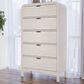 Urban Home Drake 5-Drawer Chest in White, , large
