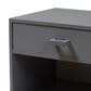Baxton Studio Deirdre 1-Drawer Nightstand in Grey, , large