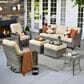 HOMLUX 6-Piece Patio Conversation Set in Beige, , large
