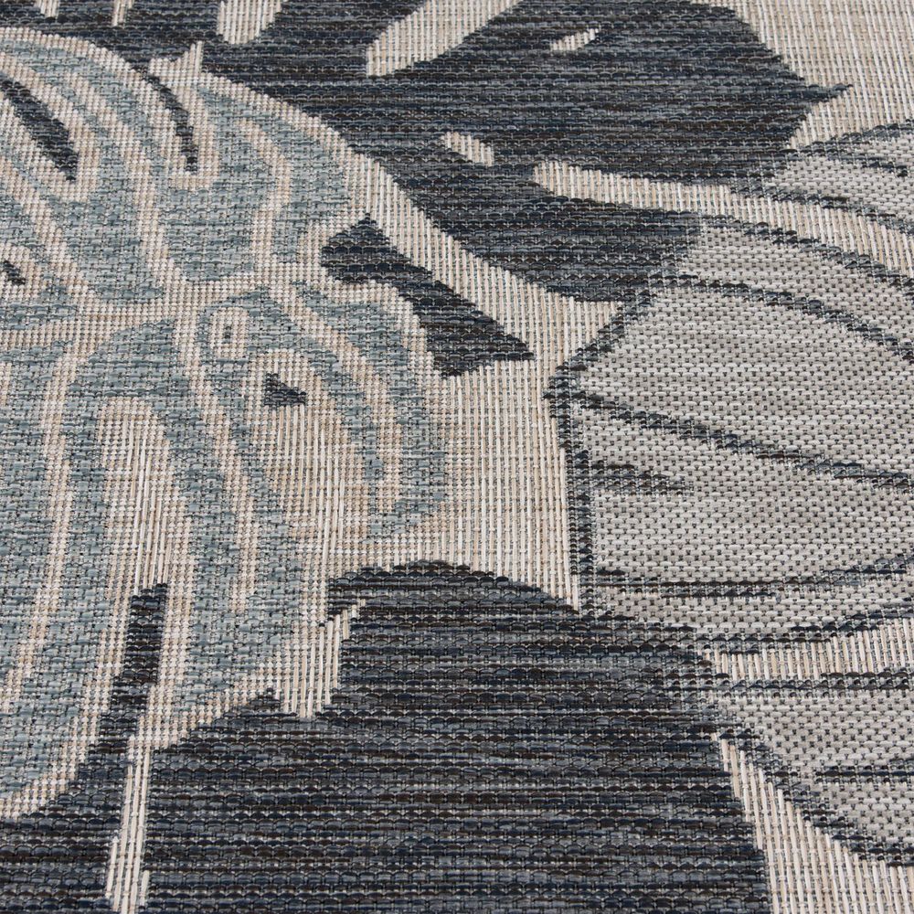 Central Oriental Melbourne Daylan 7&#39;10&quot; x 9&#39;10&quot; Vanilla and Lagoon Area Rug, , large