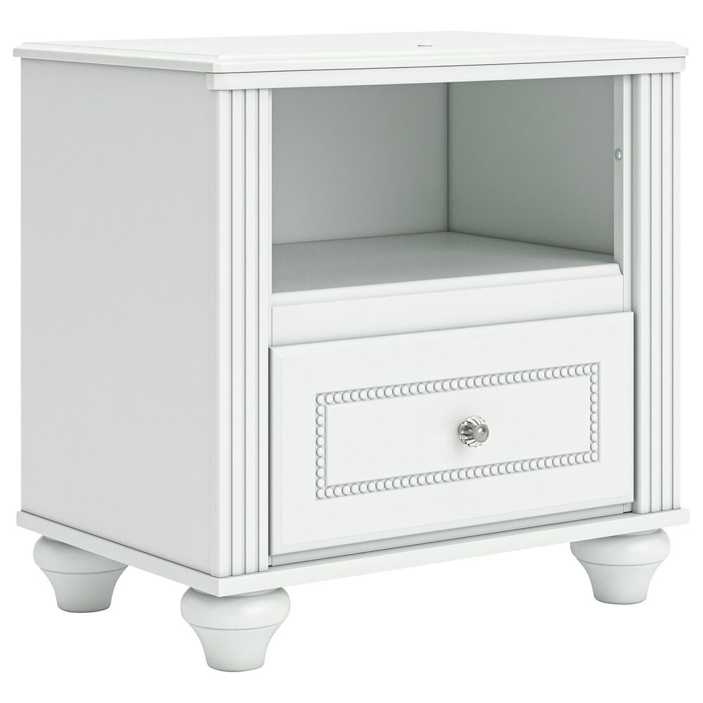 Ashley Kozlani 5-Piece Twin Panel Bedroom Set in Matte White, , large