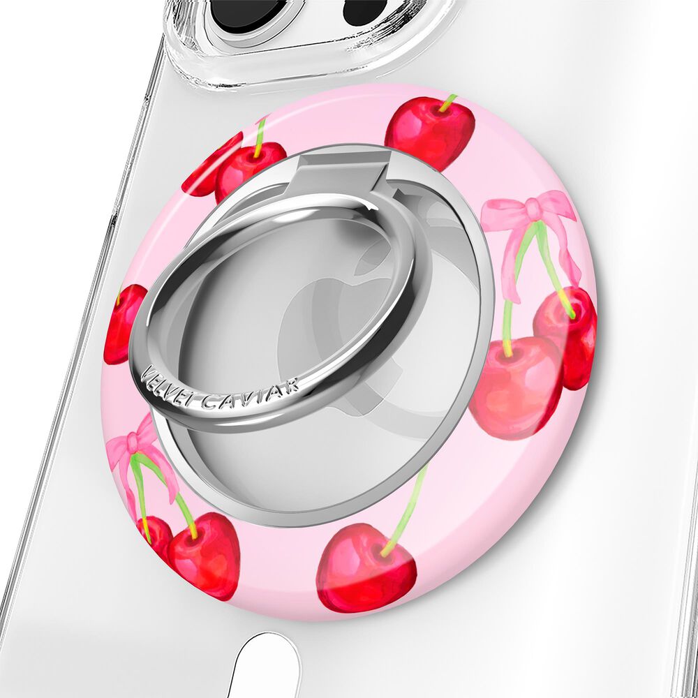 Velvet Caviar MagSafe Phone Grip Ring in Sweet Cherry, , large