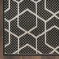 Nourison Horizon HOZ01 Black 3" x 5" Indoor/Outdoor Area Rug, , large