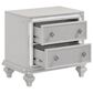 New Heritage Design Stardust 4-Piece Queen Bedroom Set in White and Silver, , large