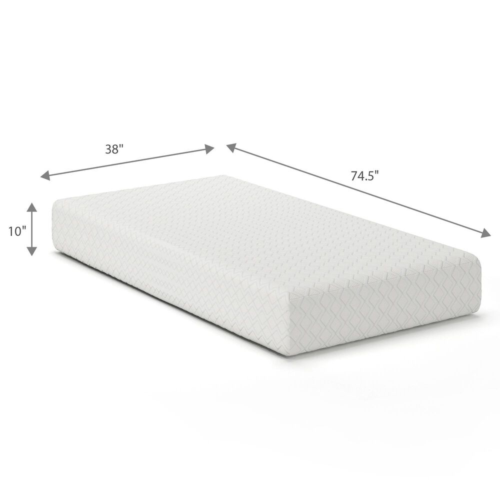Ashley Chime 10&quot; Firm Tight Top Foam Twin Mattress, , large