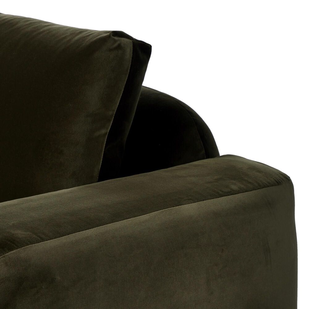 Four Hands Centrale Benito Stationary Sofa in Surrvey Olive, , large