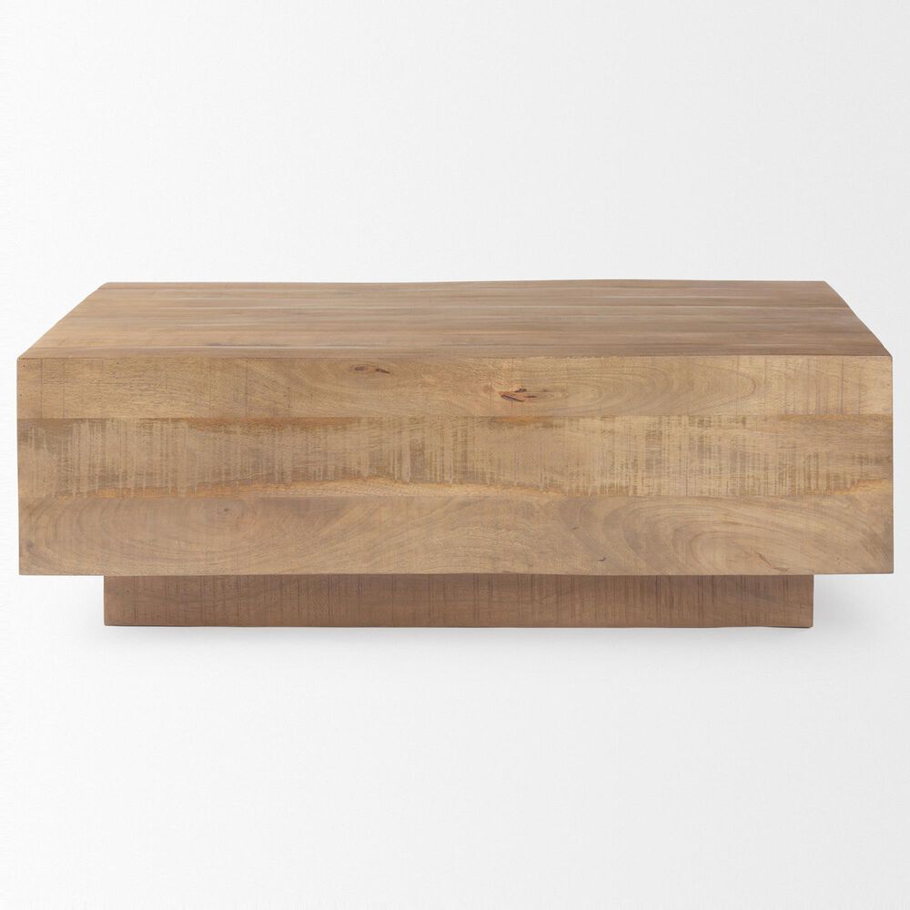 Mercana Hayden Rectangular Coffee Table in Light Brown, , large