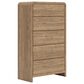 Ashley Gramburg 5-Drawer Chest in Warm Natural Brown, , large