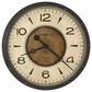 Howard Miller Kayden Oversized Wall Clock in Black and Brown, , large