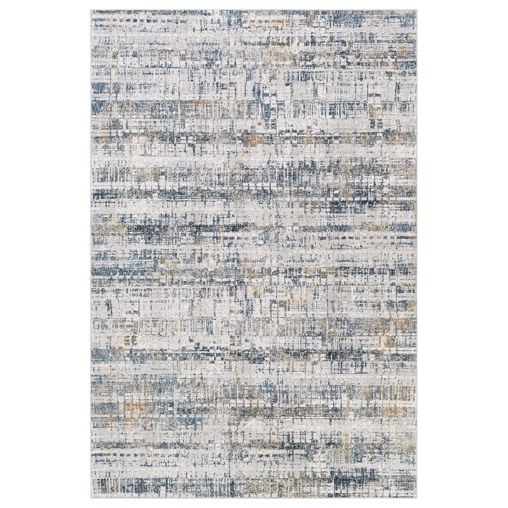 Surya Carmel 12" x 15" Camel, Mustard, Navy and Aqua Area Rug, , large