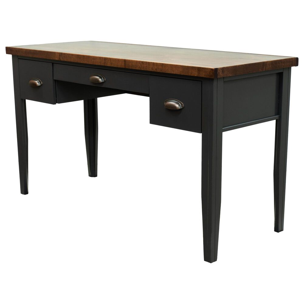 Legends Furniture Essex Writing Desk in Black and Whiskey, , large