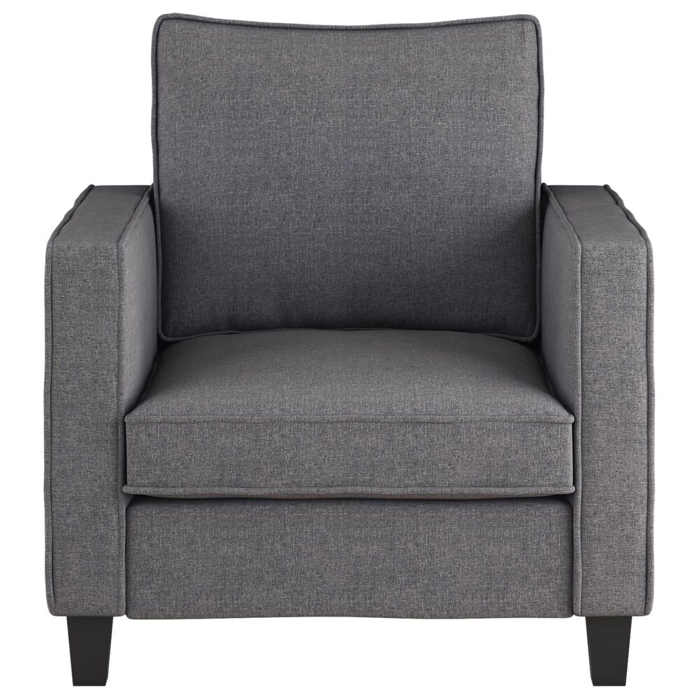CorLiving Georgia Accent Chair in Grey, , large