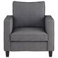 CorLiving Georgia Accent Chair in Grey, , large