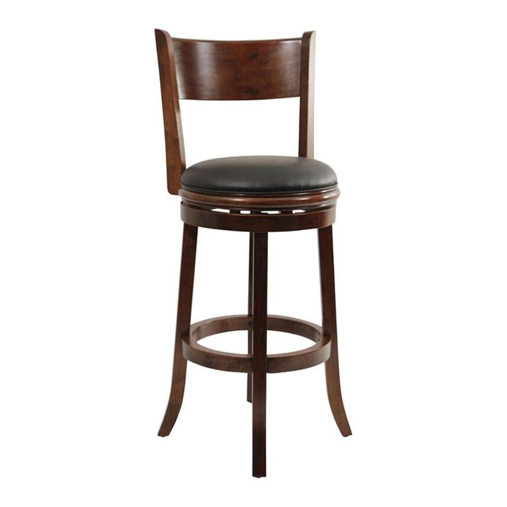 Boraam Industries 29" Palmetto Swivel Stool in Walnut, , large