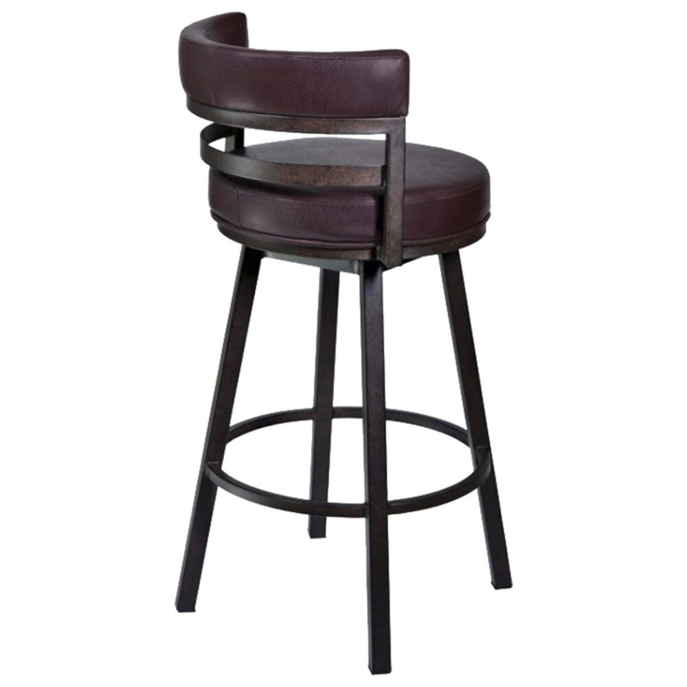 Blue River Madrid 26&quot; Counter Stool with Brown Back and Seat in Auburn Bay, , large