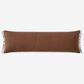 Sunday Citizen Snug Muslin 48" x 14" Lumbar Throw Pillow in Chestnut, , large