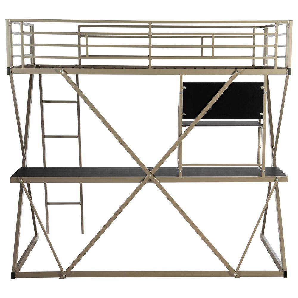 Parkerville Furniture Line Twin Z-Loft Bed in Pewter, , large
