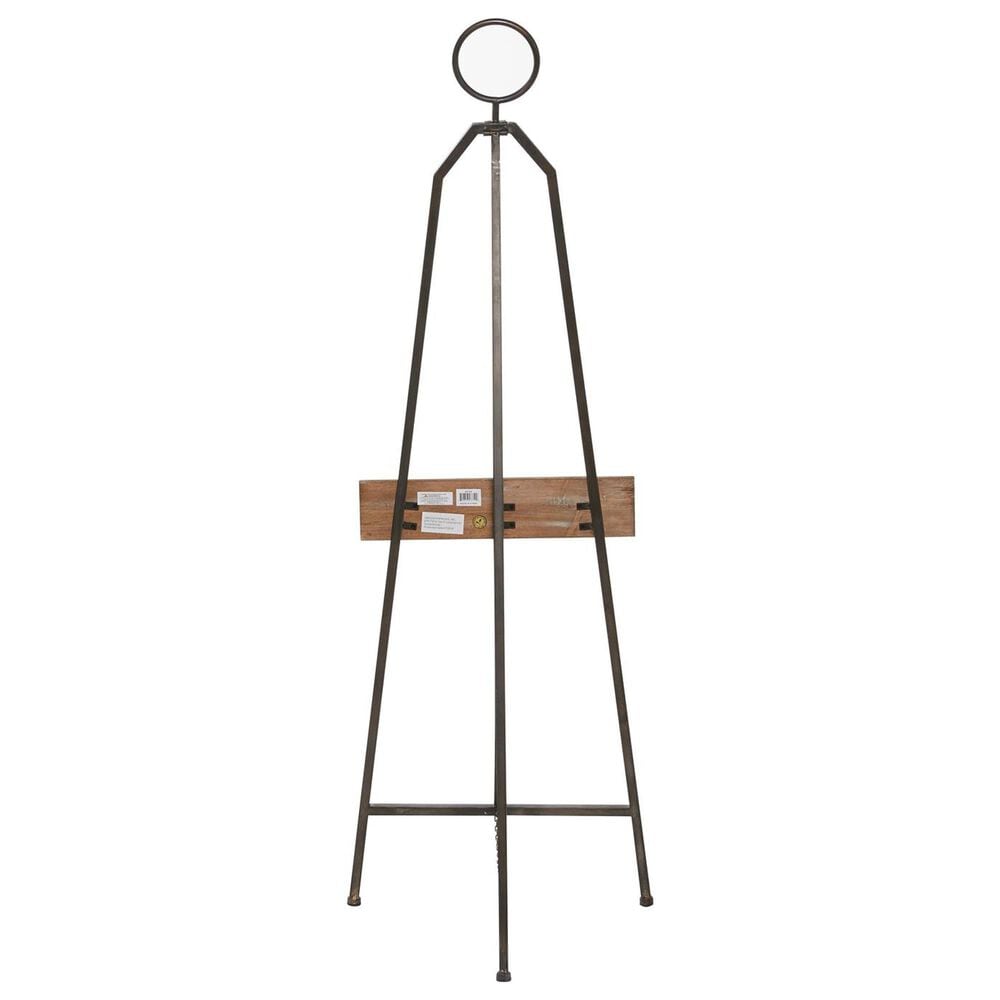 Maple and Jade Large Adjustable Display Easel with Wood Tray in Matte Black and Natural, , large