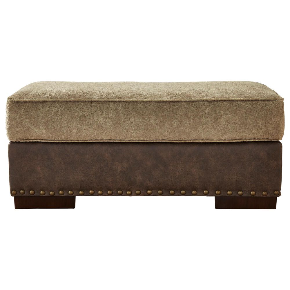 Ashley Alesbury Ottoman in Chocolate, , large